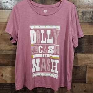 True Craft NWT Dolly & Cash in Nash graphic tshirt